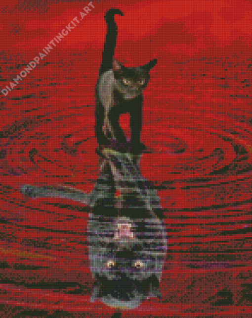 Black Kitten Diamond Painting