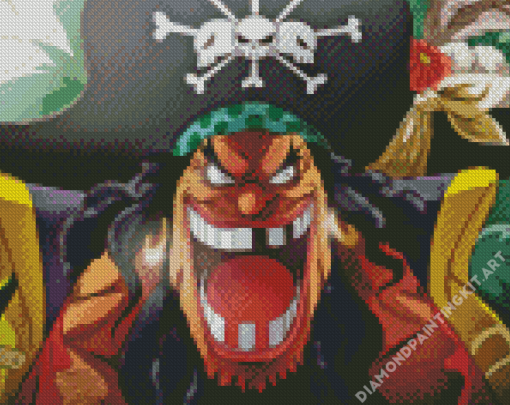 Black Beard Diamond Painting