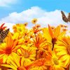 Butterflies In Sunflower Diamond Painting