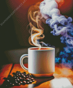 Coffee Smoke Diamond Painting