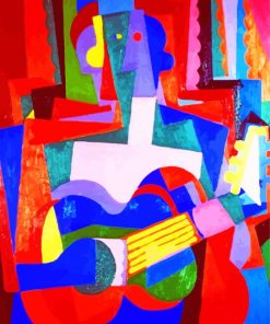 Cubism Guitarist Diamond Painting