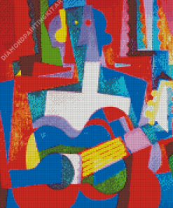 Cubism Guitarist Diamond Painting