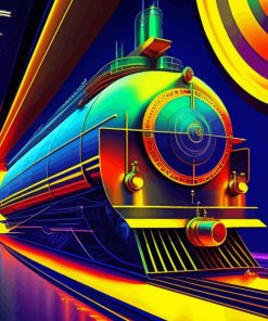 Vintage Train Diamond Painting