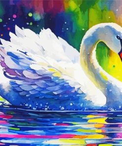 Colorful Swan Diamond Painting