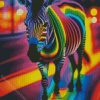 Colorful Zebra Diamond Painting