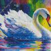 Colorful Swan Diamond Painting