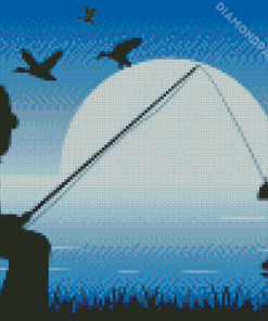 Night Fishing Diamond Painting