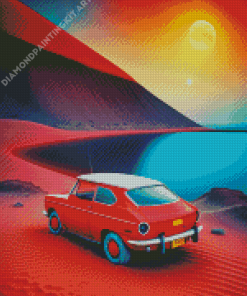 Car In Sahara Diamond Painting