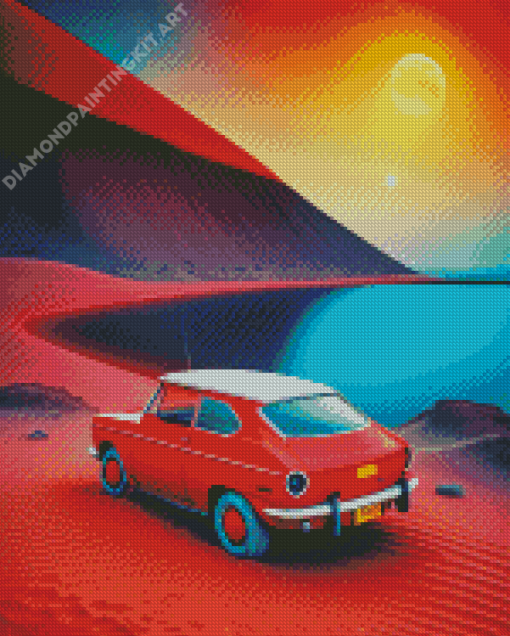 Car In Sahara Diamond Painting