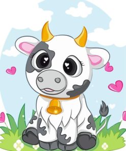 Cute Cow Diamond Painting