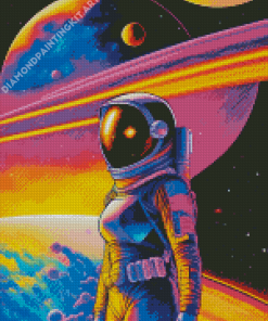 Female Astronaut Diamond Painting