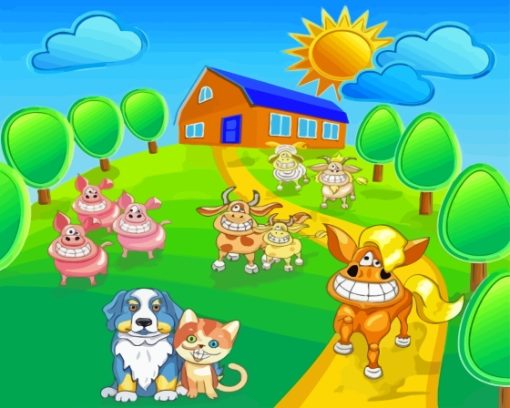 Farm Animals Diamond Painting