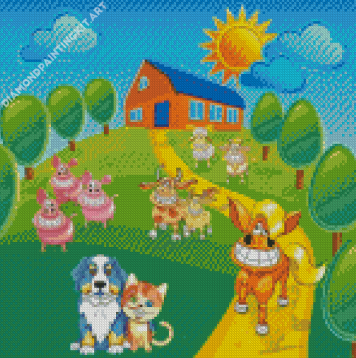 Farm Animals Diamond Painting