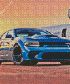 Hellcat Srt By Plane Diamond Painting