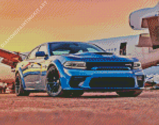 Hellcat Srt By Plane Diamond Painting