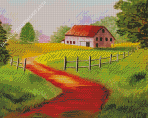 House Near Field Diamond Painting