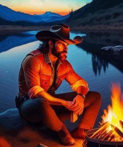 Lonely Cowboy Diamond Painting