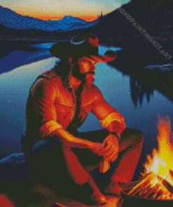 Lonely Cowboy Diamond Painting