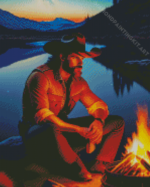 Lonely Cowboy Diamond Painting