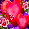 Love Flowers Heart Diamond Painting