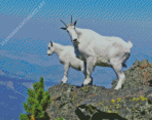 Mountain Goat Diamond Painting