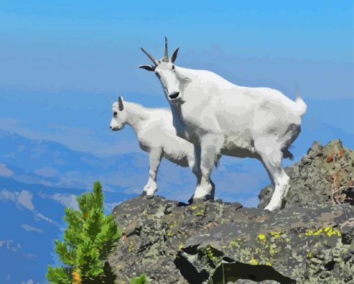 Mountain Goat Diamond Painting