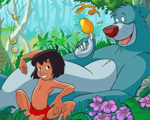 Mowgli And Baloo Diamond Painting