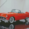 Orange Ford Thunderbird Diamond Painting