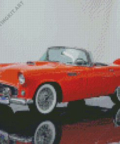 Orange Ford Thunderbird Diamond Painting