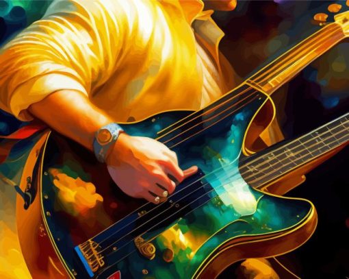 Playing Guitar Diamond Painting