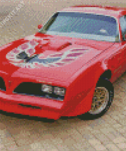 Red 1977 Firebird Diamond Painting