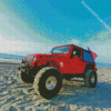 Jeep And Beach Diamond Painting