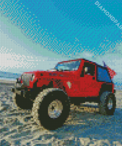 Jeep And Beach Diamond Painting