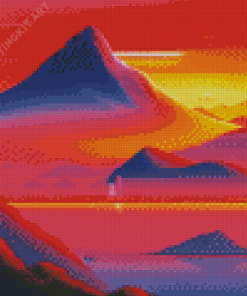 Red Sky Diamond Painting