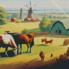 Retro Farm Diamond Painting