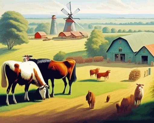 Retro Farm Diamond Painting