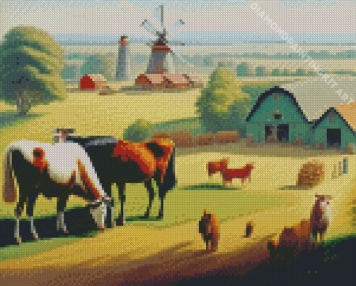 Retro Farm Diamond Painting