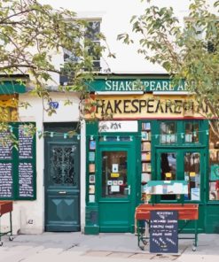 Shakespeare And Bookstore Diamond Painting