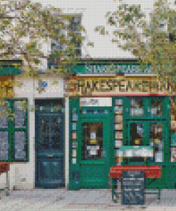 Shakespeare And Bookstore Diamond Painting