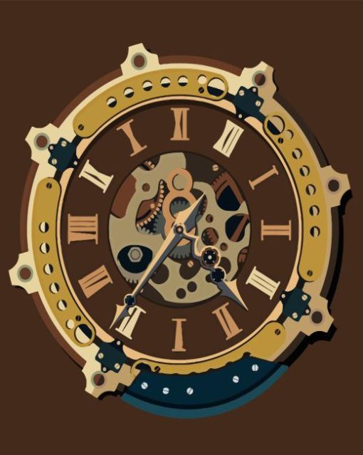 Steampunk Clock Diamond Painting