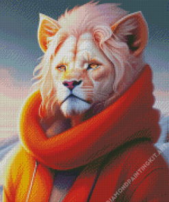 Stylish Lion Art Diamond Painting