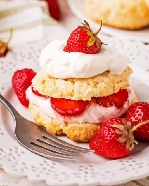 Tasty Strawberry Shortcake Diamond Painting