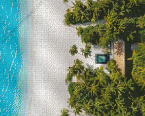 Villa Beach Diamond Painting