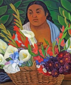 Flower Seller Diamond Painting