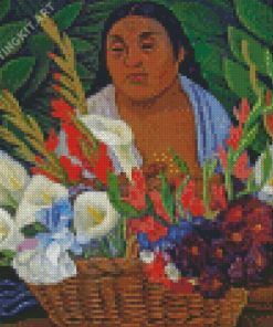 Flower Seller Diamond Painting