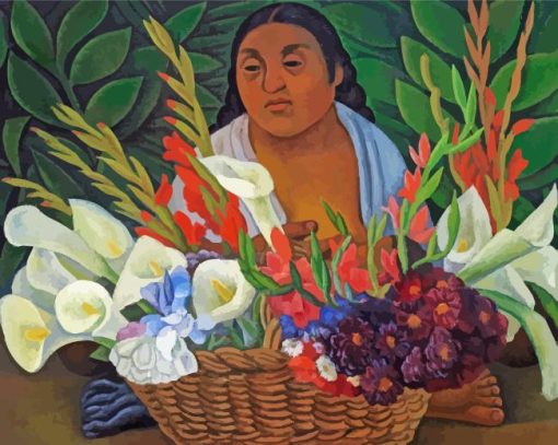 Flower Seller Diamond Painting