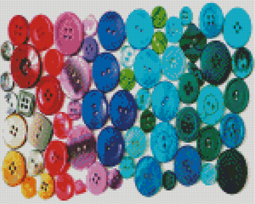 Colorful Buttons Diamond Painting