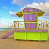 Life Guard Huts Diamond Painting