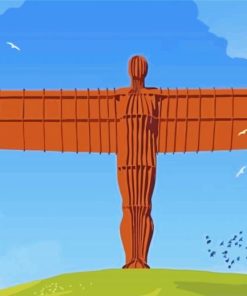 Angel Of The North Diamond Painting