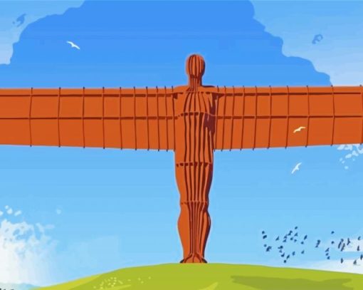 Angel Of The North Diamond Painting